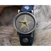 Hand-woven highend suede brecelet watch, leather retro watch,unisex charm bracelet watch DA064