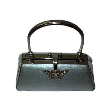 Handbags-Silver Colour Clutch Bag