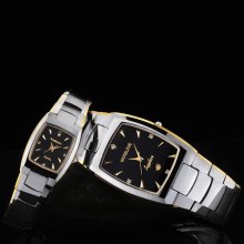 HANDLOVE Brand Genuine Swiss Authentic Water Resistant Tungsten Steel Watch for Men