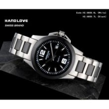 Handlove Stylish Fashion Women's Black Swiss Watch