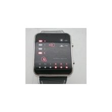 high quality 100pcs/lot led watches black leather band precise digital