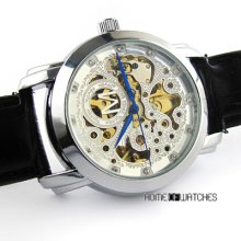 Hollow Dial Automatic Skeleton Mechanical Men Women Fashion Wrist Watch