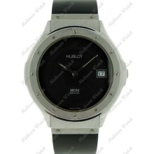 Hublot Mdm Depose 1823.1 Black Dial Rubber Strap Quartz Mens Swiss Watch