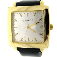 Huge Ladies George By Lorus Quartz Silver Face Analog Watch