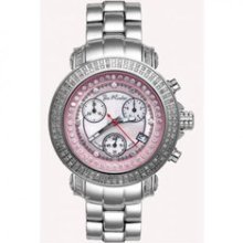 Iced Out Bling Joe Rodeo Rio Womens Diamond Watch 1.25ct Pink