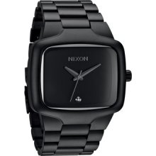 In Box Nixon Big Player Matte Black Diamond Detail Unisex Wrist Watch