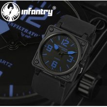 Infantry Infiltrator Analog Mens Wrist Watch Rubber Russian Army Military Sport