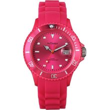 Intimes It-044fpnk Unisex Fashion Silicon Band Flora Pink Dial Watch