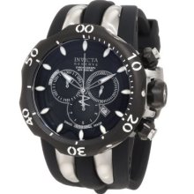 Invicta 10835 Venom Reserv Blk Ss Dl Qtz Chrono Blk Pu