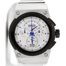 Invicta 11932 Akula Silver Dial Quartz Chronograph Black Cs Stainless Steel