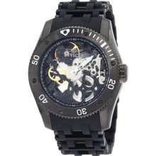 Invicta 1263 Men's Sea Spider Black Ip Steel Skeleton Dial Mechanical Watch