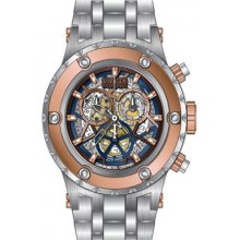 Invicta 13741 Men $4,995 Subaqua Noma Reserve Rose Skelton Dial Silver Ss Watch