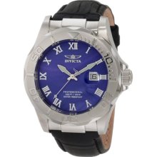 Invicta 1708 Men's Pro Diver Elegant Stainless Steel Leather Watch