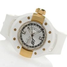 Invicta Mens 11984 S1 Rally Racer Swiss Made White Rubber Gold Watch