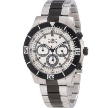 Invicta Men's 12843 Specialty Chronograph Silver Dial Watch