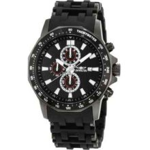 Invicta Men's 1933 Sea Spider Chronograph Black Dial Black Polyurethane Watch