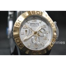 Invicta Mens Reserve Ocean Predator Automatic Silver Gold Bracelet Watch 1767