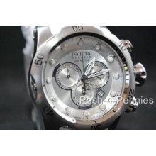 Invicta Mens Reserve Subaqua Venom Chronograph Silver White Strap Watch 1408