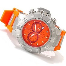 Invicta Mens Subaqua Noma Orange Dial Chronograph Swiss Quartz Watch 1378