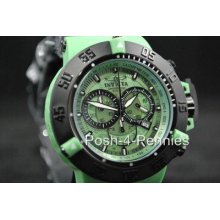 Invicta Mens Subaqua Noma Iii Anatomic Quartz Chronograph Green Black Watch 0937