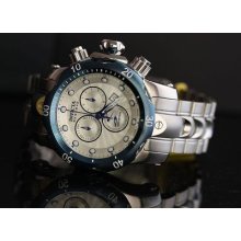 Invicta Midsize Reserve Venom Silver Dial Swiss Made Chronograph Blue Ip Watch