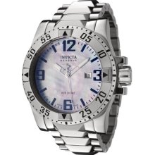 Invicta Reserve 6246 Excursion Swiss Made 200m Pro Diver Watch Stnl/stl Mop Dial