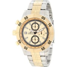 Invicta Specialty Champagne Dial Two Tone Steel Chronograph Mens ...