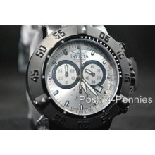 Invicta Subaqua Noma Iii Chronograph Gunmetal Silver White Strap Watch 11840