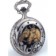 Jacques du Manoir Pocket Watches - Solid Brass Case Swiss 