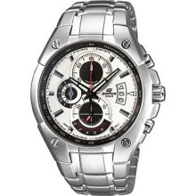 Japan Movt Genuine Casio Watch Edifice Ef-555d-7a White Stopwatch Date Day