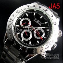 Jaragar Dive Luxury Automatic Men Mechanical Stainless Glass Back Bl