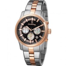 JBW Just Bling Iced Out Women's JB-6217-D Two-Tone Chronograph Diamond Watch