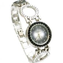 Jimmy Crystal Swarovksi Crystal Ladies Bracelet Strap Fashion Watch Wj585