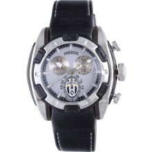 Juventus Men's White Dial 24 Hour Display Chronograph Leather Qua ...