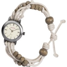 Kahuna Women's Quartz Watch With Beige Dial Analogue Display And Beige Plastic Or Pu Strap Klf-0005L