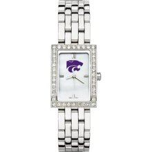 Kansas State Wildcats KSU NCAA Womens Allure Stainless Steel Watc ...