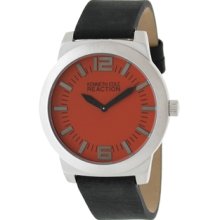 Kenneth Cole Reaction 2-Hand Leather Strap Men's watch #RK1284