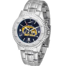 Kent State Golden Flashes Competitor AnoChrome Men's Watch with Steel Band