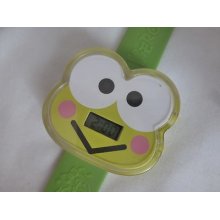 Keroppi Sanrio 50 Green Frog Digital Wrist Watch