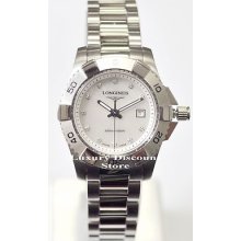 L3.247.4.87.6 Longines Hydroconquest Women's Watch White Mop Diamond Dial