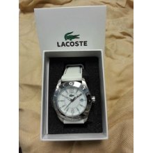 Lacoste Sport Collection Rubber Strap White Dial Woman's Watch