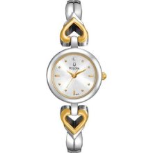 Ladies' Bulova Diamond Two-tone Stainless Steel And Gold-finish Watch