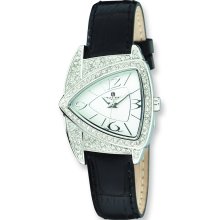 Ladies Charles Hubert Stainless Steel Swarovski Crystal 32mm Watch