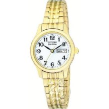 Ladies Citizen Gold Plated Expansion Watch Ew3152-95a