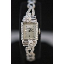 Ladies Diamond And Platinum Watch