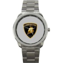 Lamborghini Sport Metal Watch Iw446 - Stainless Steel - Gray