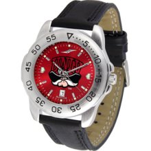 Las Vegas (UNLV) Runnin' Rebels Sport AnoChrome Men's Watch with Leather Band