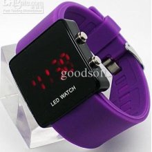 Led Digital Watch,colored Led Watch /accept , New Fashion Silicon L