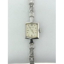 Longines 14k Gold & 1ct Diamond Vintage Watch Rtv $2550