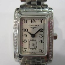 Longines Dolcevita Lady's Watch Quartz Diamond All Ssb White Original Swiss